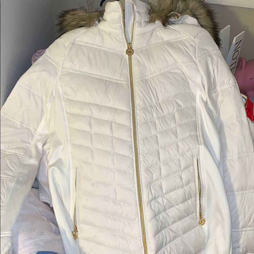 Michael Kors White Puffer Jacket